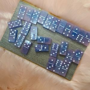 Handmade resin dominos set
